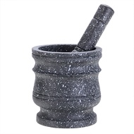 Granite Pestle &amp; Mortar Set Stone Herb Spice Grinder Solid Grinder Cooking Set