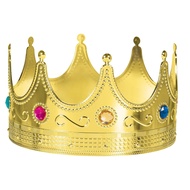 Luxurious Gold Royal Crowns - 0.75" x 8" (1 Pc) - Perfect for Parties, Regal Decor & Royalty-Themed 