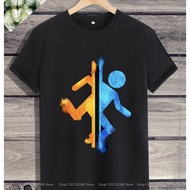 Game Half-Life 1-2 T Shirt Aperture Science science organization Summer Vintage O-neck Camisa ss Swe