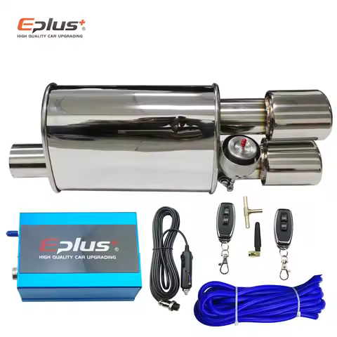 EPLUS Car Exhaust System Vacuum Valve Control Exhaust Pipe Muffler Kit Variable Sound Universal 51 6