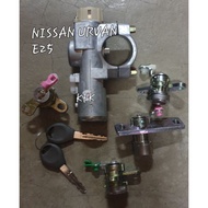 NISSAN URVAN E25 IGNITION KEY SET WITH HOUSING