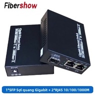 1 Cổng SFP Sang 2 RJ45 Gigabit Media Converter Quang GPON/EPON OLT Ethernet Cho Camera IP 10/100/100