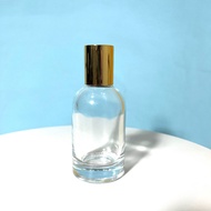 Lelabo 50ml perfume bottle with gold press cap / 50ml glass perfume bottle with press cap