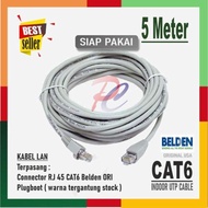 KABEL LAN 5 METER CAT 6 INDOOR KABEL UTP BELDEN CAT6 5M ORINAL BEST SELLER