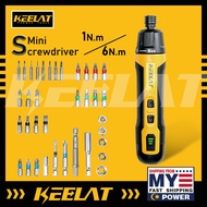 KEELAT Mini Cordless Screwdriver Set 36pcs Drill Bits Hex Electric Screw Driver Hand Drill Repair DIY Tools