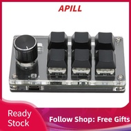 Apill Mechanical Gaming Keypad 6 Keys USB Wireless Dual Mode OSU Keyboard HOT