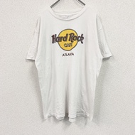 Hard Rock Cafe 短袖印花 T 卹，白色，L 碼，古著。