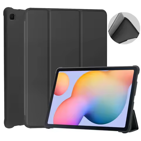 Case For Samsung Galaxy Tab S6 Lite 10.4" Tri-fold Soft PU Leather Magnetic Cover for S6 Lite SM-P62