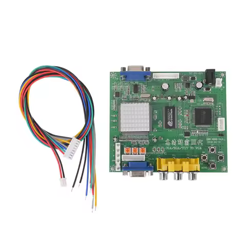 Arcade Game RGB/CGA/EGA/YUV To VGA HD Video Converter Board HD9800/GBS8200 Hot Green Board