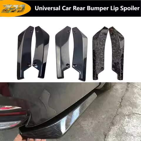 For Audi A4 B8 BMW E90 E46 F10 Universal Car Rear Bumper Lip Diffuser Splitter Spoiler Scratch Rear 