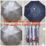 [Stl pempers] 2-FOLD UMBRELLA SILVER IN SQUARE 215