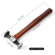 WUTA Leather Hammer Cobbler Mallet Carbon Steel Double Head Smooth Chasing Hammers for Professional
