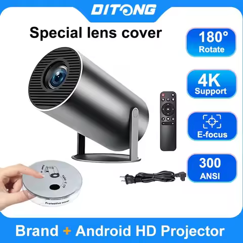 DITONG HY300 PLus HD 4K Projector portatil Android LED Video Home Theater Cinema mini Proyector Movi