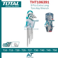TOTAL EXTRA LONG TORX KEY SET T10-T50 9 PCS – EXTRA LONG TORX KEY WRENCH SET