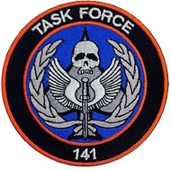 Call of Duty Modern Warfare Task Force 141 Logo Morale Patch - 3.5 Inch Hook Fastener P186