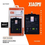 BATERAI BATERAI XIAOMI REDMI 4X / REDMI 3 3S 3X 3 PRO BM47 ORIGINAL &amp;