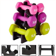 Adjustable 3-Tier PP Dumbbell Rack For 2LB - 5LB Weights Ideal For Strength Training, Fitness & Body