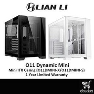 聯力 PC-O11 動態 MINI TG ATX 機箱 - 黑色/雪色 (O11DMINI-X/O11DMINI-S)