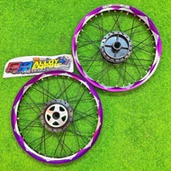 RIM ALLOY PYRAMID PURPLE + HUB CNC + LIDI BLACK PNP MOTOR EX5 DREAM