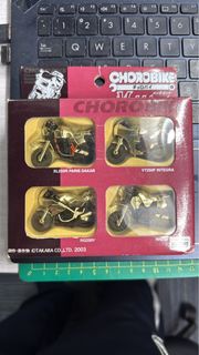 Choro q bike 限定銀色電鍍版一套四隻