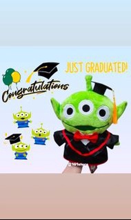 🎓三眼仔畢業公仔✅️正品⚡️閃電發貨 三眼仔 畢業公仔 graduation plush alien 三眼仔公仔