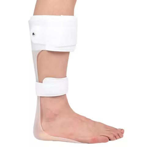 AFO Drop Foot Brace, Rigid Ankle Foot Orthosis Support for Walking with Shoes, Durable Lightweight P