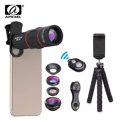 APEXEL 18X Telescope Optical Zoom Mobile Phone Lens For iPhone Samsung Xiaomi Smartphones Clip Unive