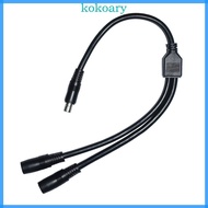 KOK DC8020 Y Splitter Adapter Cable 14AWG 8 0mmx2 0mm 1 Male to 2 Female Power Cord for Portable Sup
