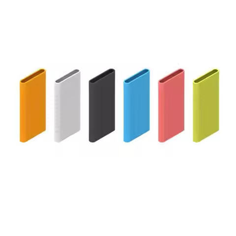 Silicone Protector Case Cover For Xiao mi Power Bank 2 10000 mAh Dual USB Port Skin Shell Sleeve For