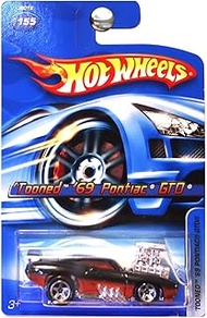 Hot Wheels 2006 Tooned 69 Pontiac GTO Card #155 1:64 Scale