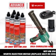 WURTH WIT-VM 250 Injection Motar ( Replace HILTI RE-500 ) ( Buy 20 Unit Free DCA Cordless Glue Gun )