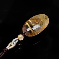 【正佳珠寶】金鈦晶 高品淨透鵝蛋面 11.7g 金鈦晶吊墜