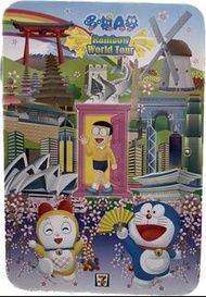 7-11 哆啦A夢 環遊世界立體磁鐵套組+任意門收集板
