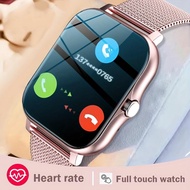 2023สมาร์ทวอท์ชสำหรับของขวัญผู้ชายผู้หญิงนาฬิกาออกกำลังกายกีฬาหน้าจอสัมผัสเต็มรูปแบบบลูทูธโทรนาฬิกาข้อมือ Smartwatch Digital