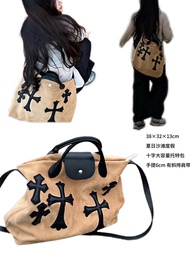 กระเป๋าถือทรงสี่เหลี่ยมผืนผ้าสไตล์วินเทจแบบสะพายข้างสำหรับเดินทางไปทำงานแบบอเมริกัน Y2K กระเป๋าสะพาย