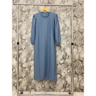 GAMIS SORAYA REMPEL TANGAN KNIT CONDRU / GAMIS LEBARAN
