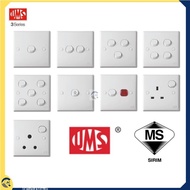 UMS SWITCHES 3 SERIES | SWITCH LAMPU | PLUG | 1 GANG 1 WAY | 2 GANG 1 WAY | SUIS