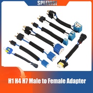 H4 H7 H1 H11 9005 9006 Ceramic Wiring Harness Headlight Socket,Male to Female Adapter Connector for 