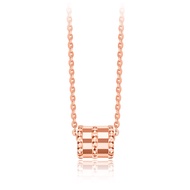 CHOW TAI FOOK 18K 750 Rose Gold Necklace with Pendant - 小蛮腰 E124841