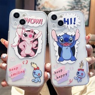 Phone Case For Samsung Galaxy J4 J6 Plus J7 J2 Prime G530 A7 2018 Case Trendy Stitch Angel Clear Ful