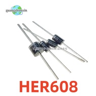 20Pcs Rectifier Diode R-6 6A4 6A6 6A8 6A10 10A4 10A10 20A10 FR604 FR607 FR608 HER604 HER607 HER608 6