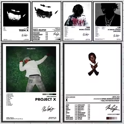 Ken C-Carson Album Poster HD Self-Adhesive Wall Stickers Mural Painting｜Decals for Bedroom & Living 