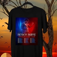 Benson Boone American Heart Tour Black Cotton T-Shirt Full Size From S To 5XL