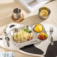 304 Stainless Steel Plate Moto Panda Children's Plate Food Grade 304 Stainless Steel Baby Plate 211 