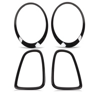 4 ชิ้นไฟหน้ารถไฟท้ายฝาครอบกรอบฝาครอบแหวนสําหรับ Mini R56 R57 R58 R59 Cooper S JCW 2007-2015