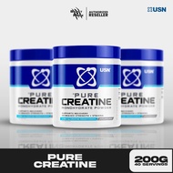 USN | Pure Creatine Monohydrate Unflavored 200 g ( 40 serving ) 300 g ( 60 servings ) 410 g ( 82 ser