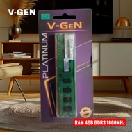 RAM V-GEN 4GB DDR3 2RX8 PC3L-12800U 1600MHz Memory PC