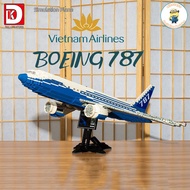 Đồ Chơi Lắp Ráp Xếp Hình DK Mô Hình Trưng Bày Máy Bay Boeing 787 VietnamAirlines Model DK 80009 Với