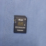 Toshiba Sdhc memory card 4gb