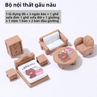 Đồ Chơi Phòng Mô Phỏng Micro Cho Trẻ Em Gương Sáng Miniature House Furniture Display Dolls Kurokos B
